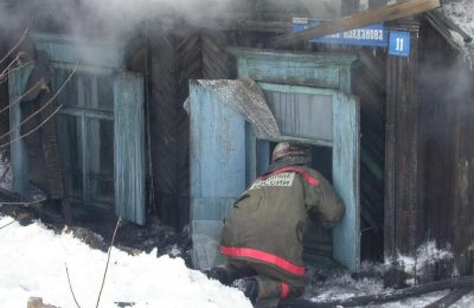 Пожар в частном доме деревни Хапово Здвинского района