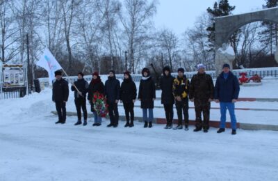 Лыжным переходом отметили День защитника Отечества здвинские старшеклассники