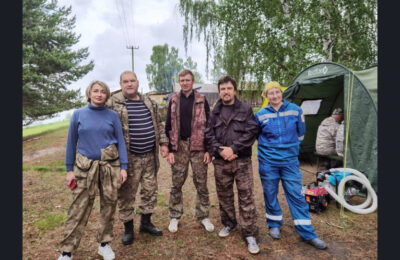 Добровольные лесные пожарные из семи регионов провели тренировку в Новосибирской области