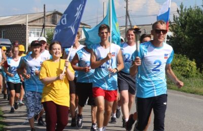 По территории Здвинского района прошла международная факельная эстафета бегунов-марафонцев «Бег гармонии – 2022»
