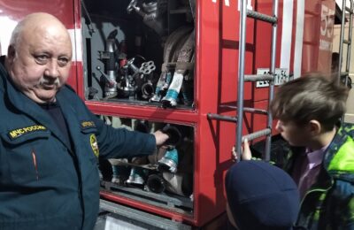 Учащиеся Лянинской школы побывали на экскурсии в пожарно-спасательной части  