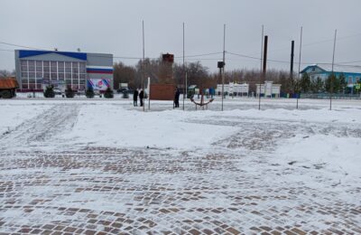 В Здвинске приняли первый этап работ по парку «Звезда»