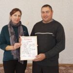 В Здвинске прошло имянаречение дочери в многодетной семье