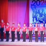 На патриотическом мероприятии в Здвинске прошло посвящение в ряды юнармейцев